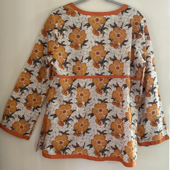 Liz & Co Shirt/Blouse/Tunic Front Button With Loops Empire Look Size Is L To XL - Picture 7 of 8